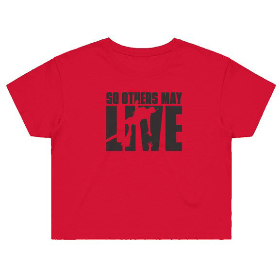 So Others May Live Rescue Swimmer Shop Street Crop Red