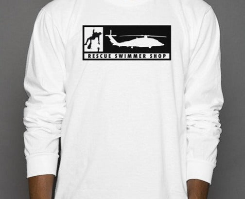 MH-60 Rescue Swimmer Silhouette Long Sleeve