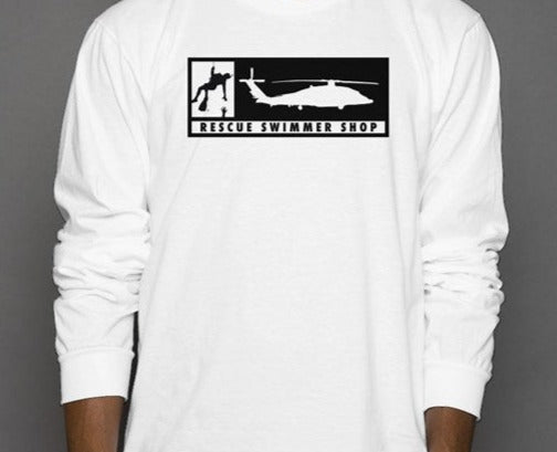 MH-60 Rescue Swimmer Silhouette Long Sleeve