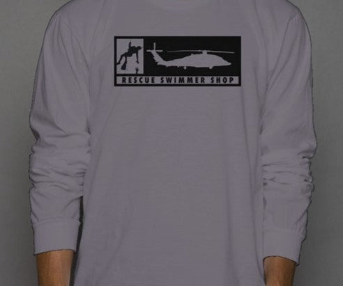 MH-60 Rescue Swimmer Silhouette Long Sleeve