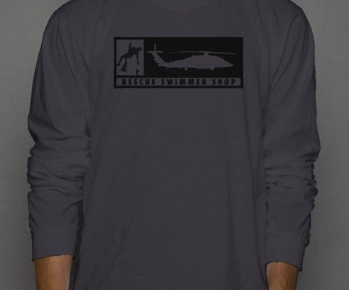 MH-60 Rescue Swimmer Silhouette Long Sleeve