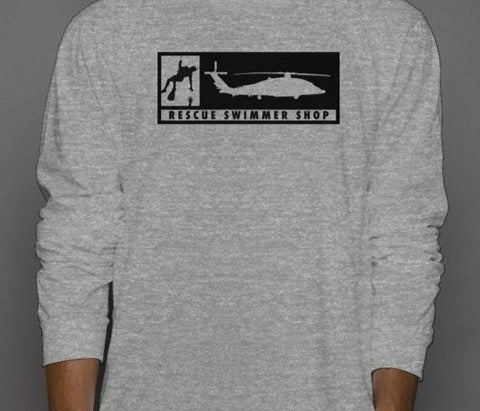 MH-60 Rescue Swimmer Silhouette Long Sleeve