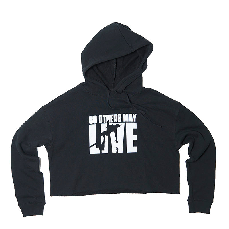 So Others May Live - Women's Rescue Swimmer Shop Crop Hoodie