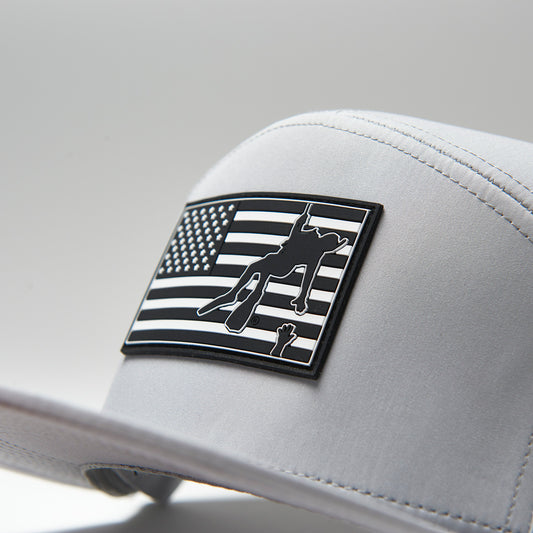 7 Panel Black & Grey - Rescue Swimmer Flag Hat | Military Aviation Headwear | Rescue Swimmer Shop