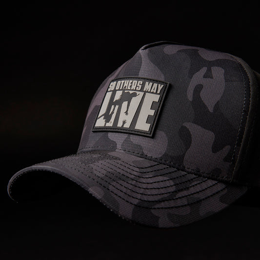 So Others May Live - Black Camo Hat | Military Aviation Headwear | Rescue Swimmer Shop