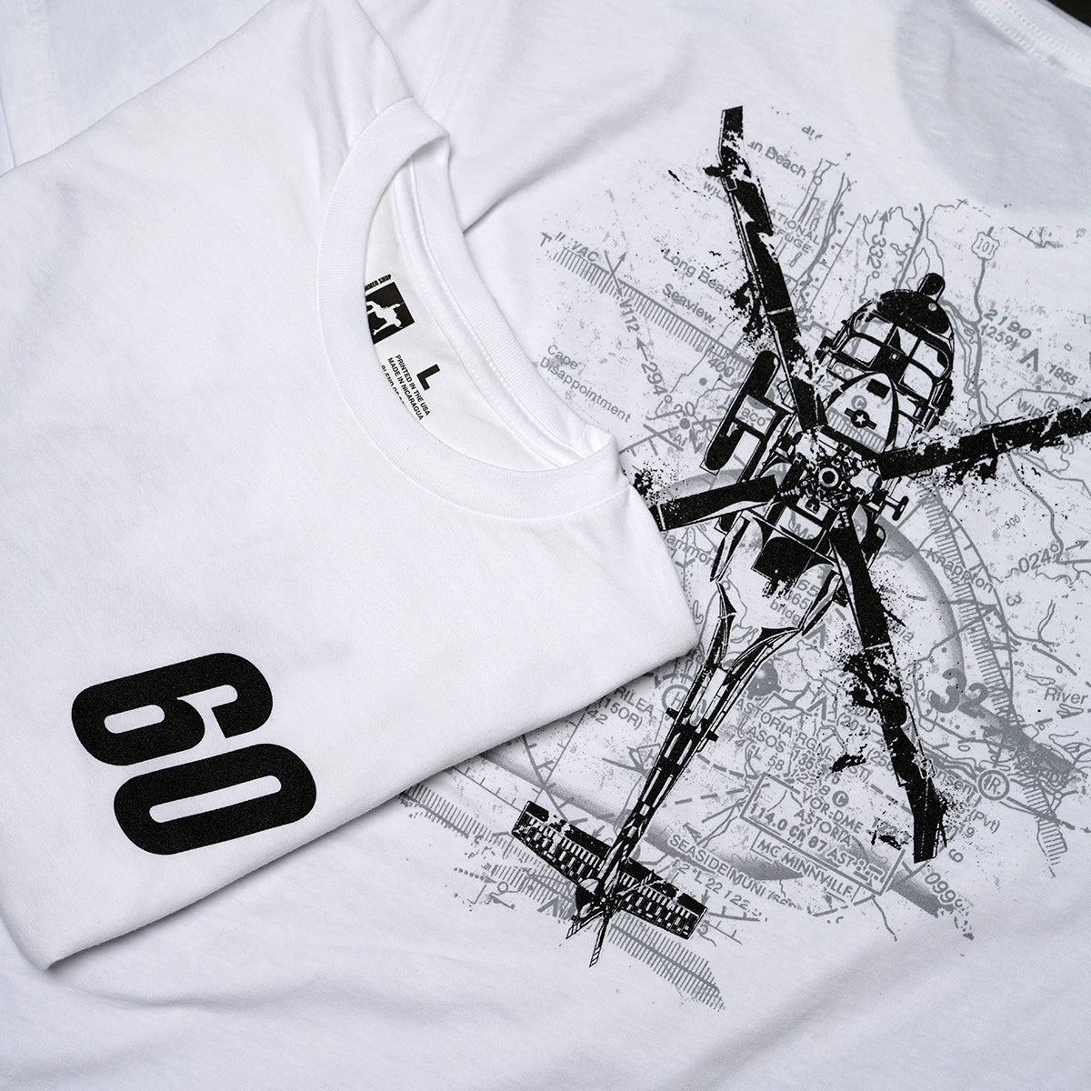 H-60 Helicopter Tee – Jet Blast & Rotors | Rescue Swimmer Shop
