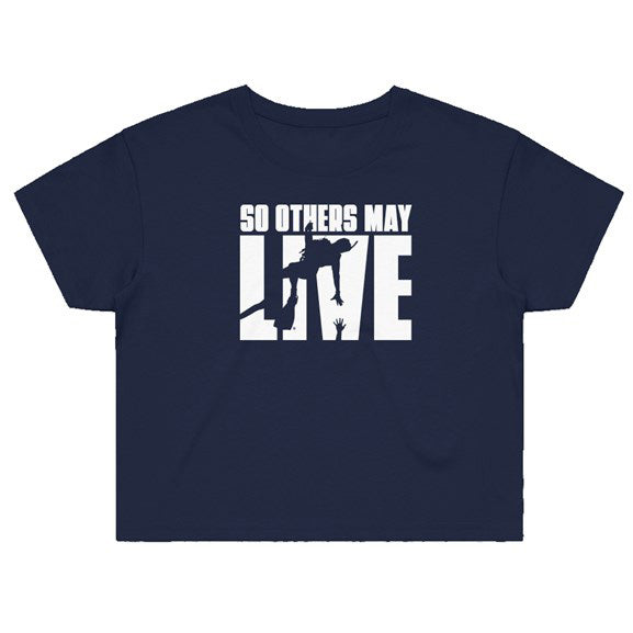 So Others May Live Rescue Swimmer Shop Street Crop blue