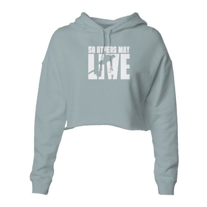So Others May Live - Women's Rescue Swimmer Shop Crop Hoodie