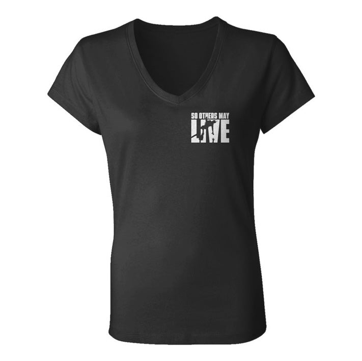 so others may live rescue swimmer women's V-neck black