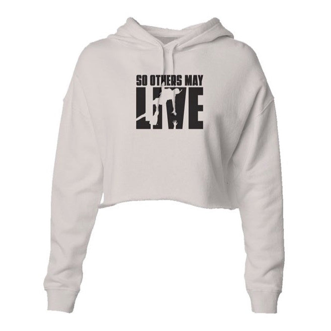 So Others May Live - Women's Rescue Swimmer Shop Crop Hoodie