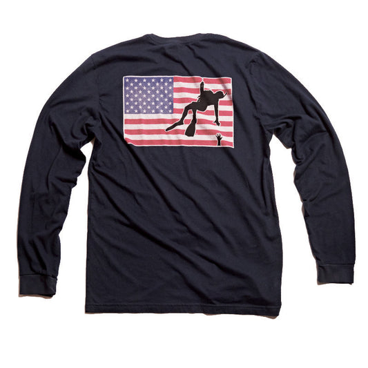 The Original" - Vintage Style Rescue Swimmer Long Sleeve Shirt | Military Aviation Apparel | Rescue Swimmer Shop