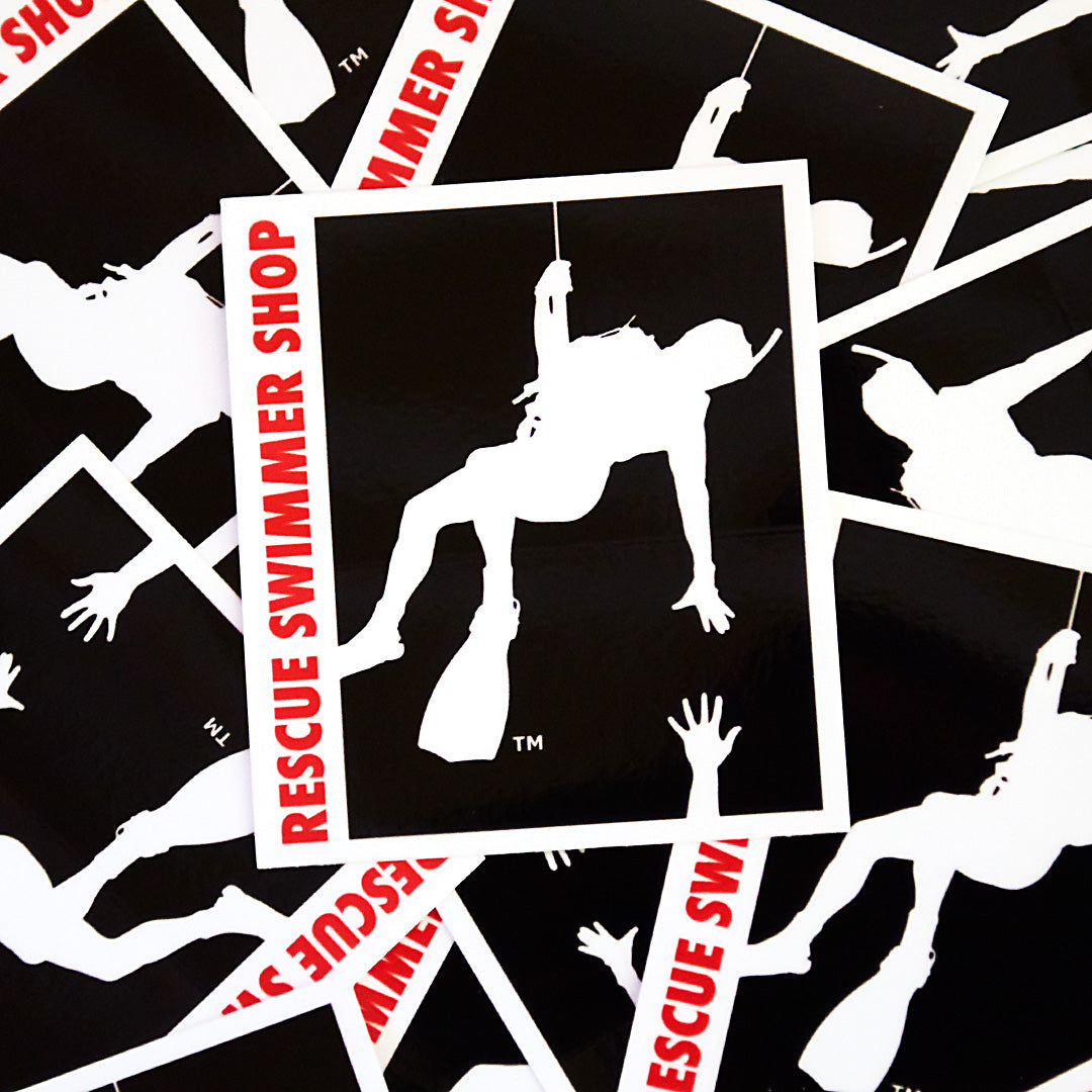 Water Rescue Sticker Buy Rescue Swimmer Silhouette Sticker