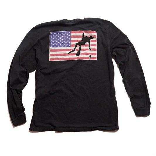 The Original" - Vintage Style Rescue Swimmer Long Sleeve Shirt | Military Aviation Apparel | Rescue Swimmer Shop