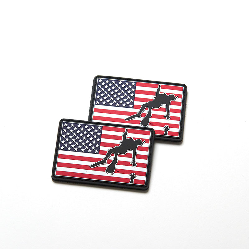 Rescue Swimmer Flag PVC Patch - The Silhouette