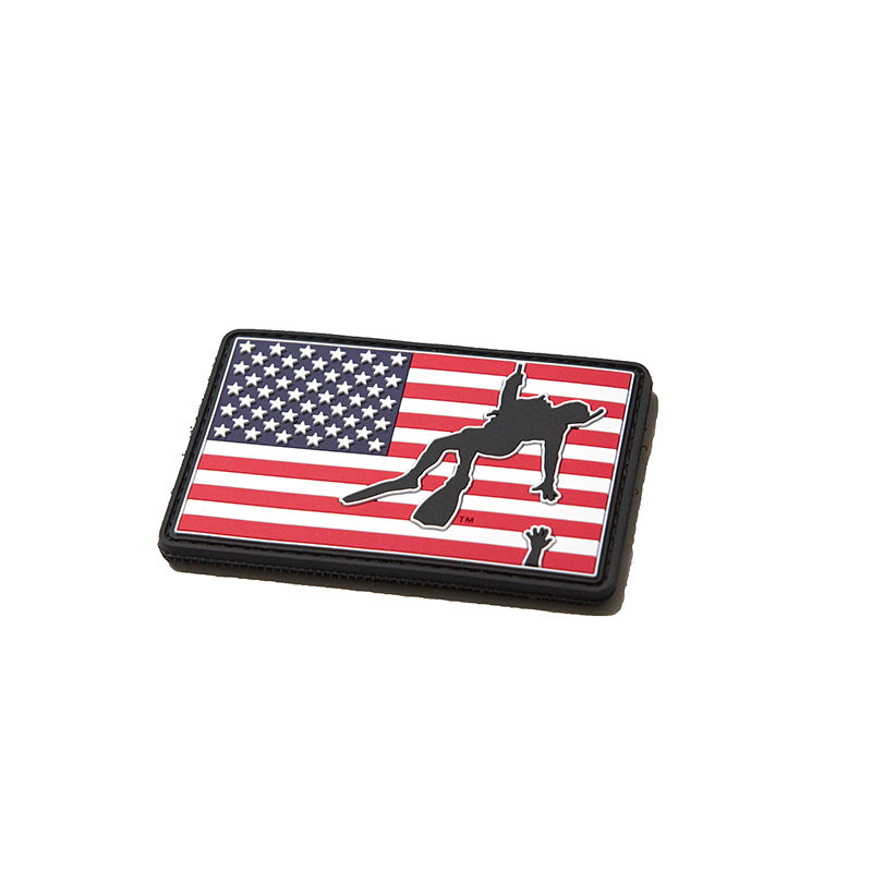Rescue Swimmer Flag PVC Patch - The Silhouette